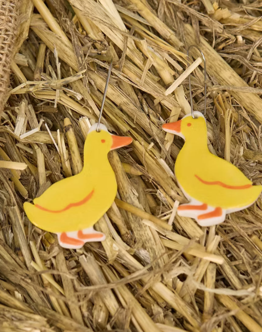 Togetherness Ceramic Earrings - Ducklings