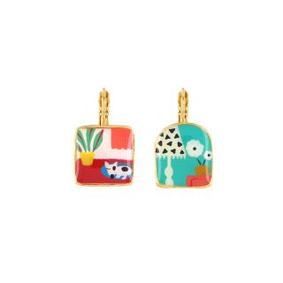 Taratata Jewellery - Curieuse Lever Back Earrings - Sleeping Dog