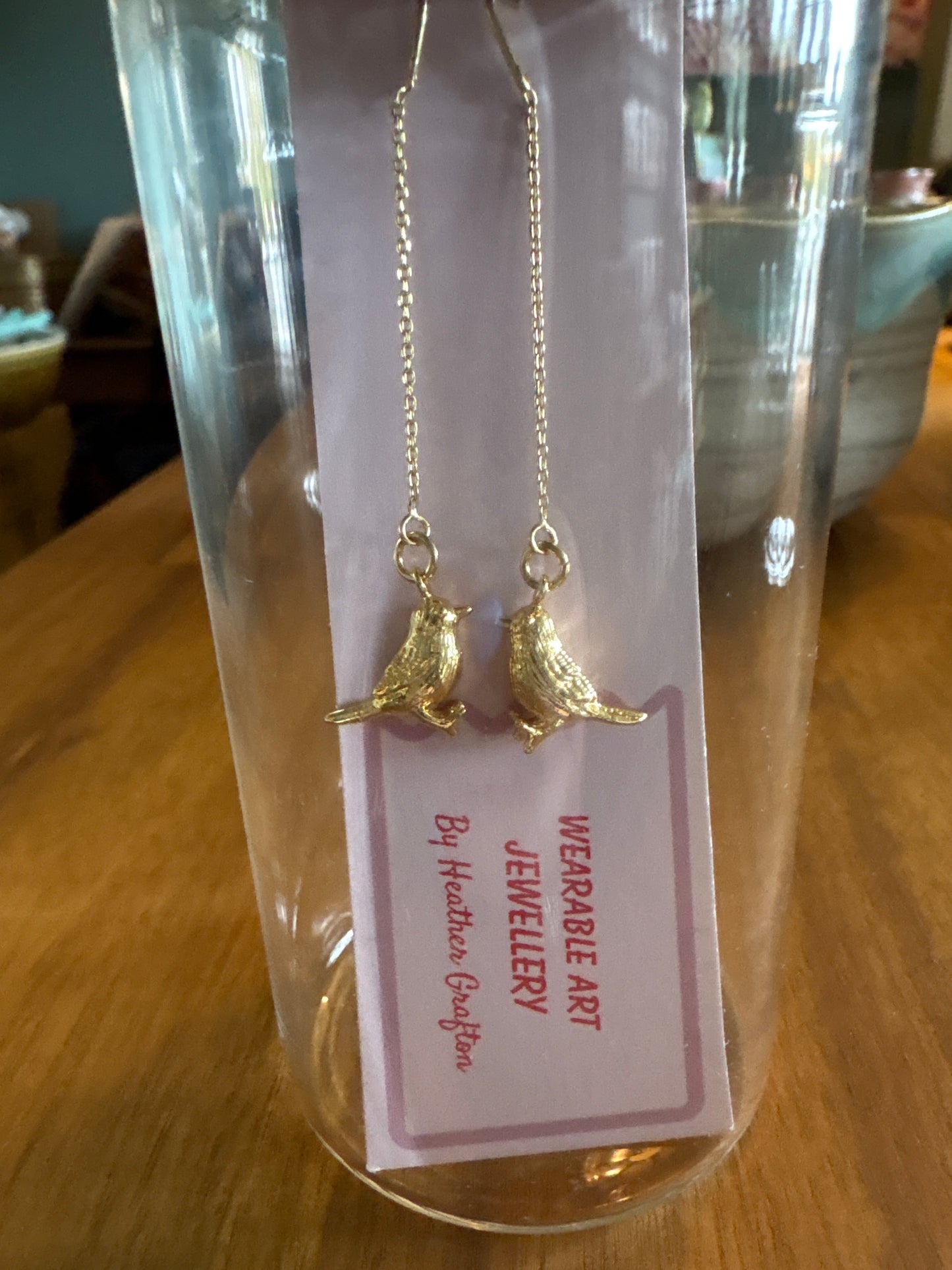 Sparrow Thread Earrings (gold)