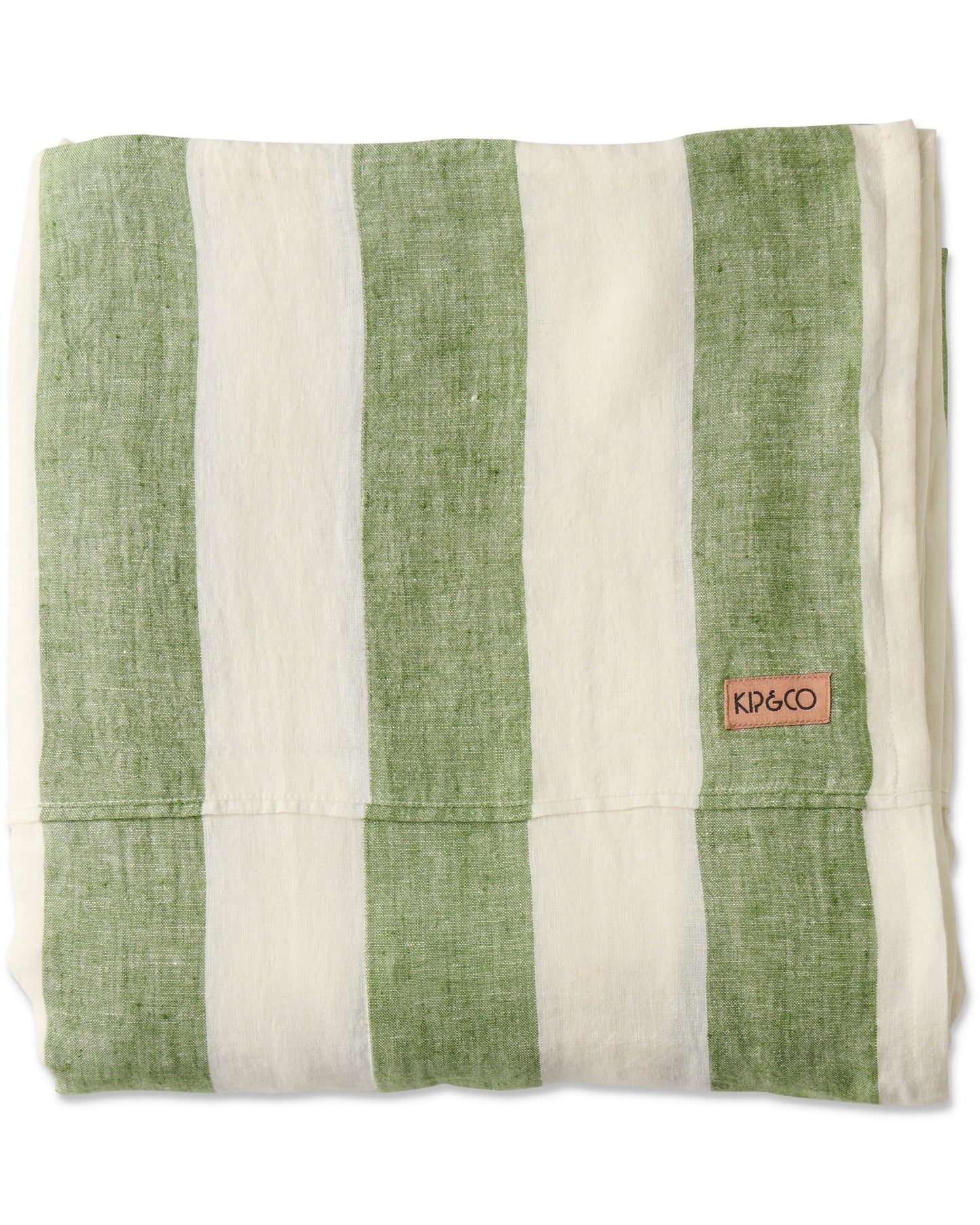 Kip and Co Flat Sheet Moss Stripe