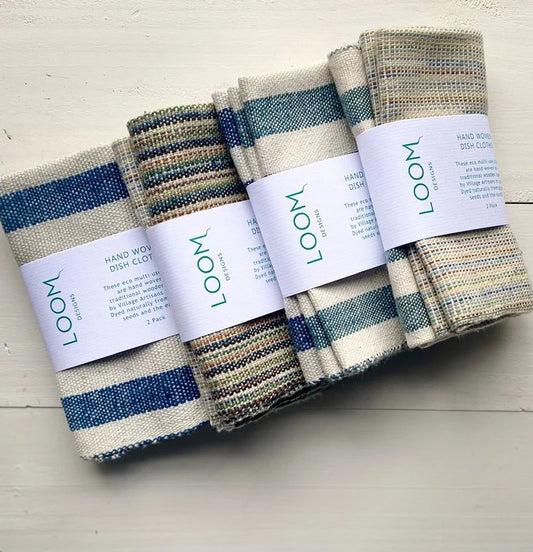 Loom Designs Hand Woven Dish Cloths - 2 pack