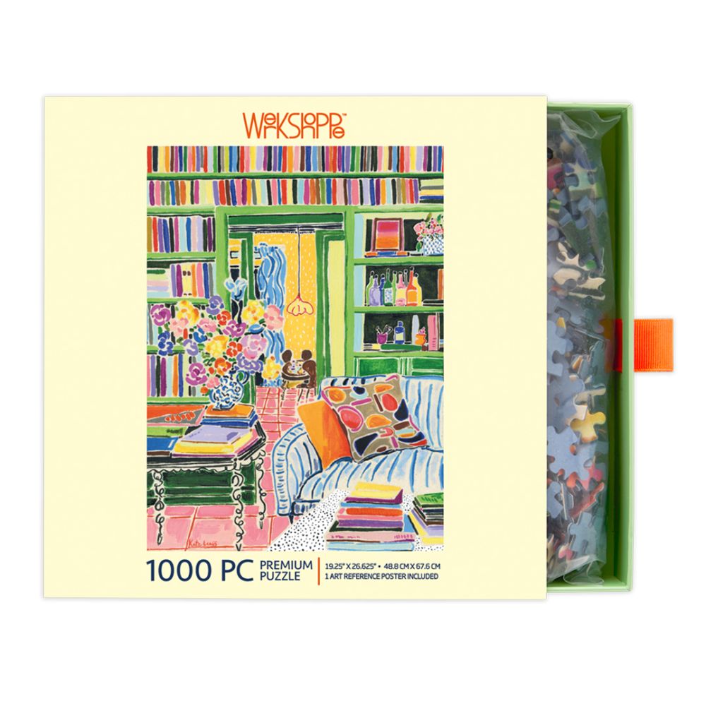 WerkShoppe 1000pc Puzzle - Books and Bouquets
