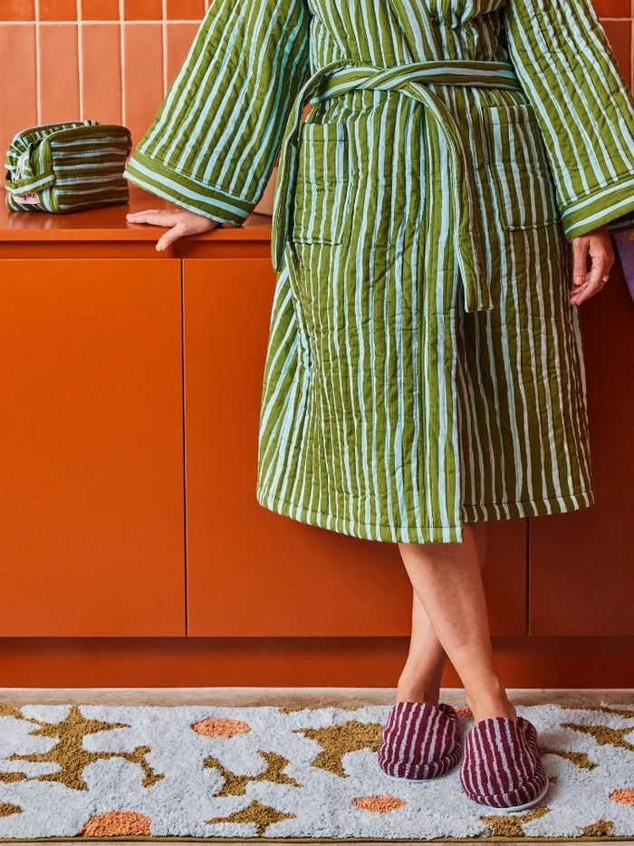 Mosey Me Strokes Quilted Robe