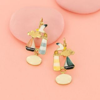 Taratata Jewellery - Horizon Seagull Lever Back Earrings