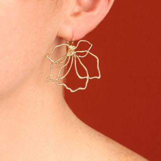 Taratata Jewellery - Hibiscus Lever Back Earrings