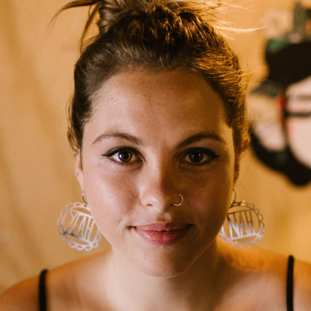 Denz earrings - Yeah/Nah SILVER