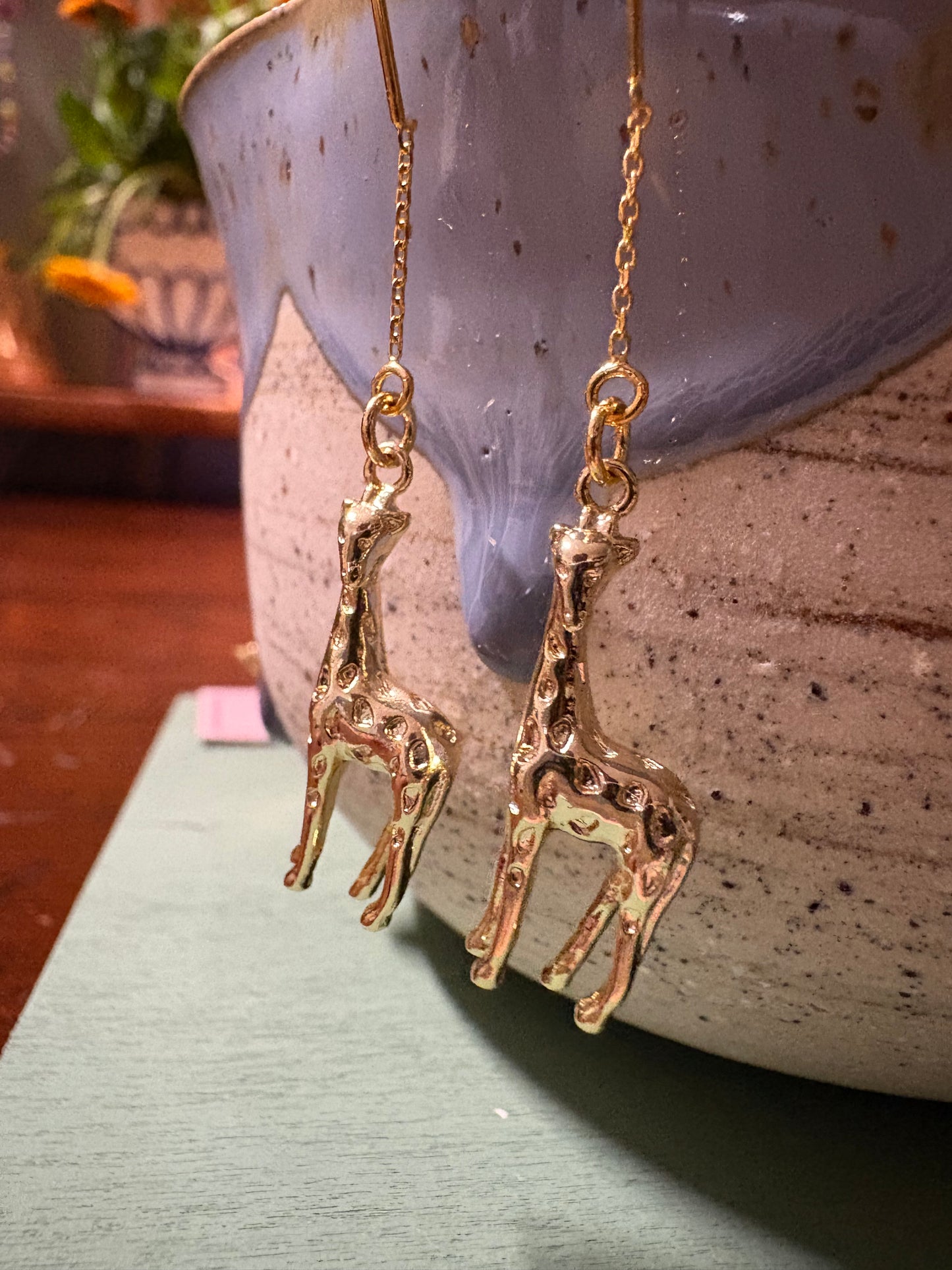 Giraffe Thread Earrings