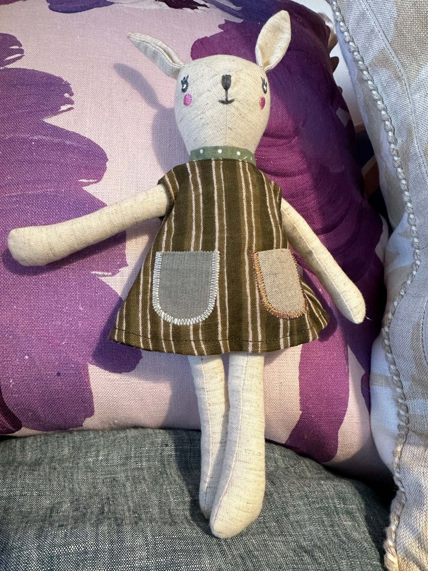 Handmade Bunny Rattle Toy
