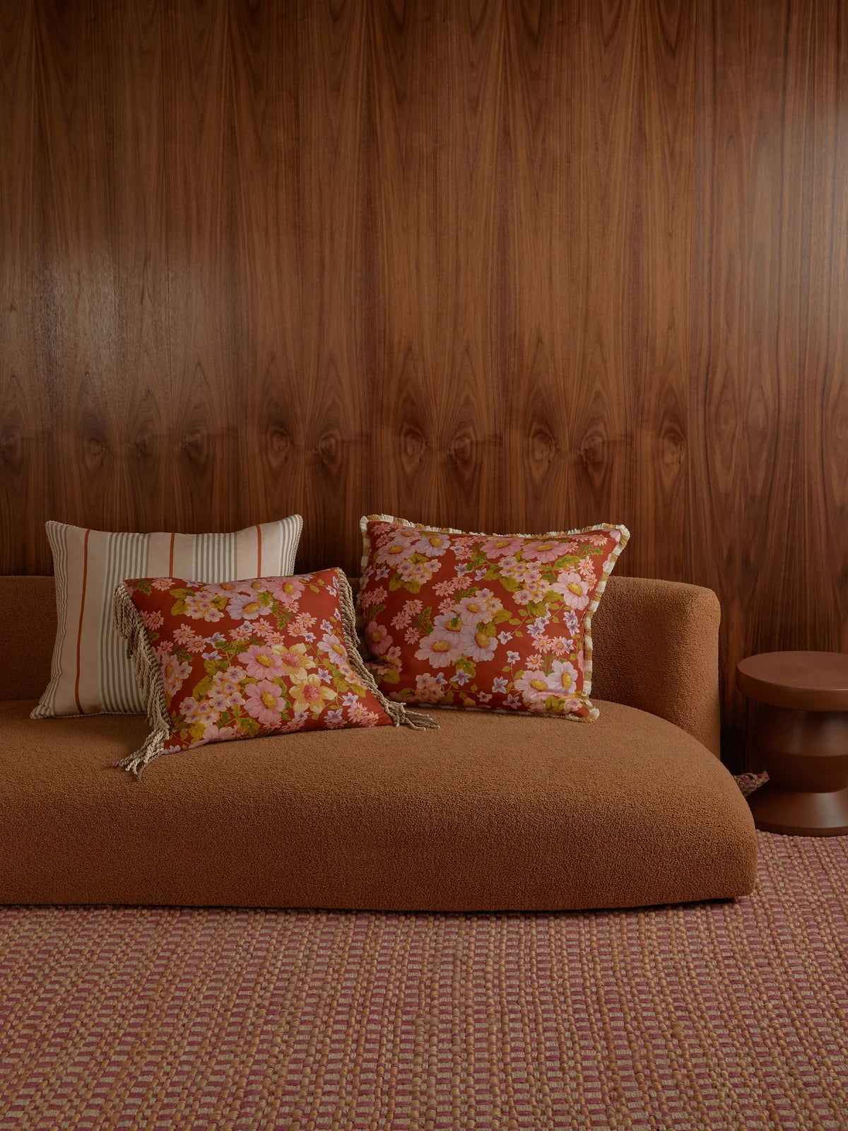 Bonnie and Neil Cushion - Buttercup Rust 50cm