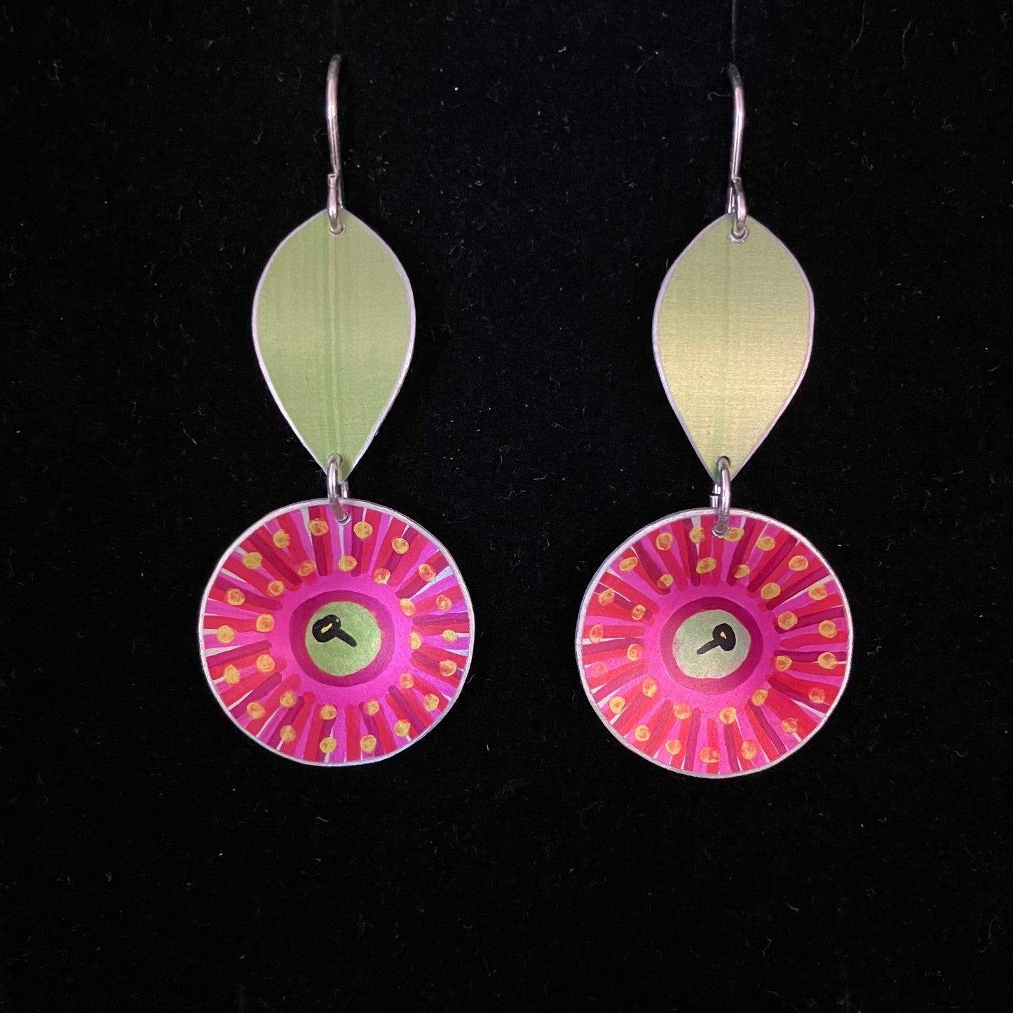 Gum Blossom Two Tier Earrings