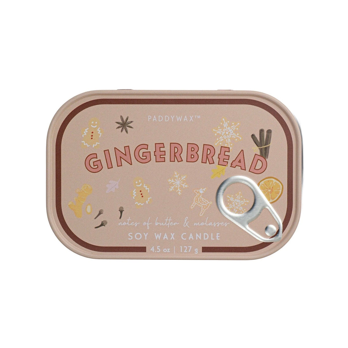 Paddywax Bistro Gingerbread Tin Candle