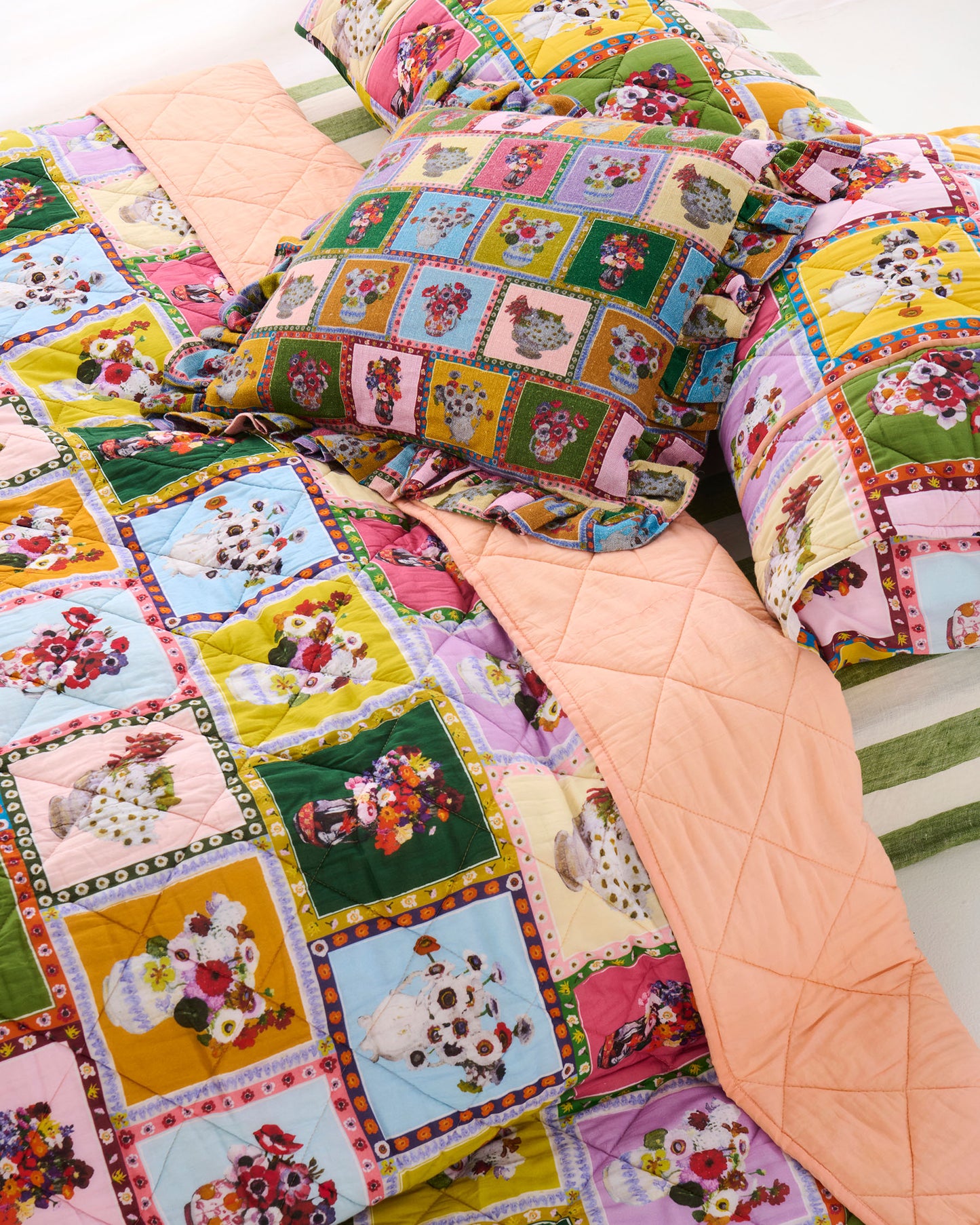 Kip and Co x Margaret Preston Margaret’s Vases Frill Upholstery Cushion