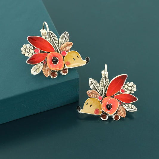 Taratata Jewellery - Mini Red Lever Back Earrings