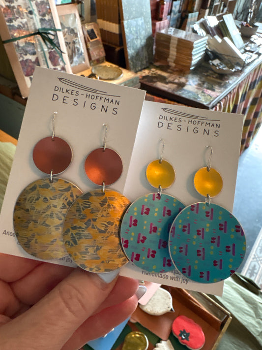 Dilkes-Hoffman Anodised Aluminium Earrings - Abstract Extra Large