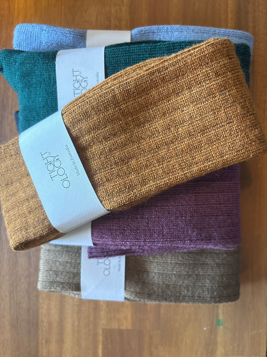 Tightology Long Rib Merino Wool Socks