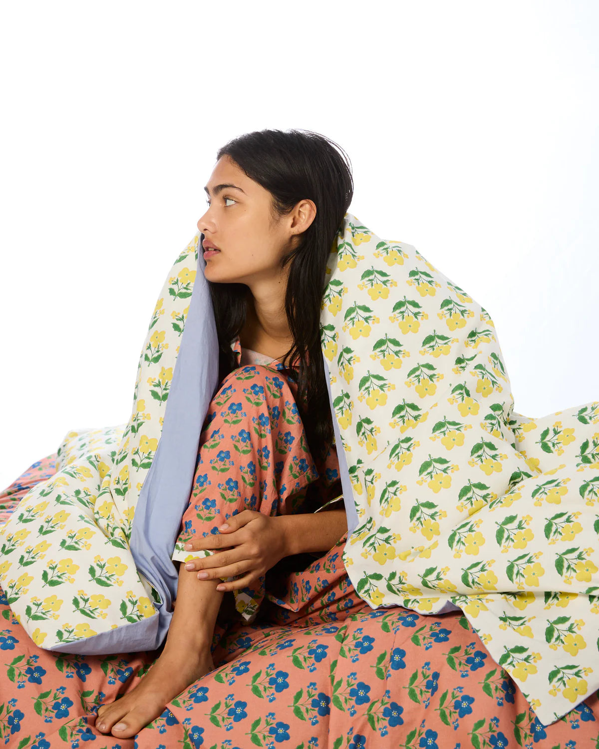 Kip and Co x Anna Spiro Organic Cotton Quilt Cover - Indian Summer Yellow