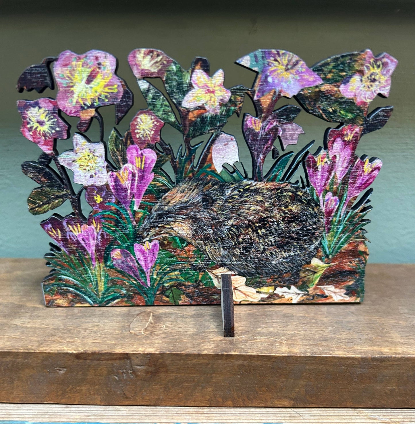 Hedgehog & Hellebore’s laser cut birch plywood keepsake