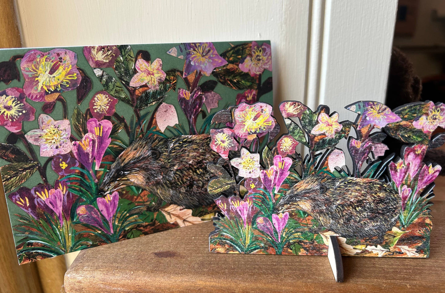 Hedgehog & Hellebore’s laser cut birch plywood keepsake