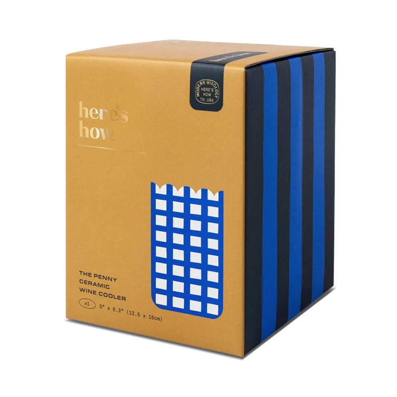 The Penny Ceramic Wine Cooler - Cobalt
