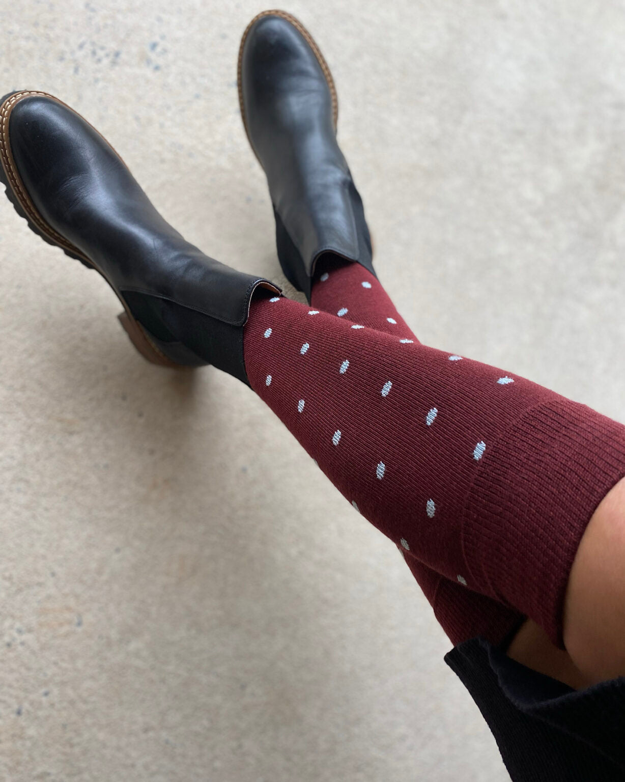 Tightology Dotty Merino Wool Socks