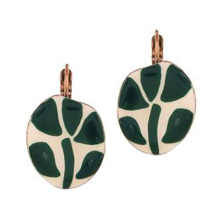 Taratata Jewellery - Kaly Green Lever Back Earrings
