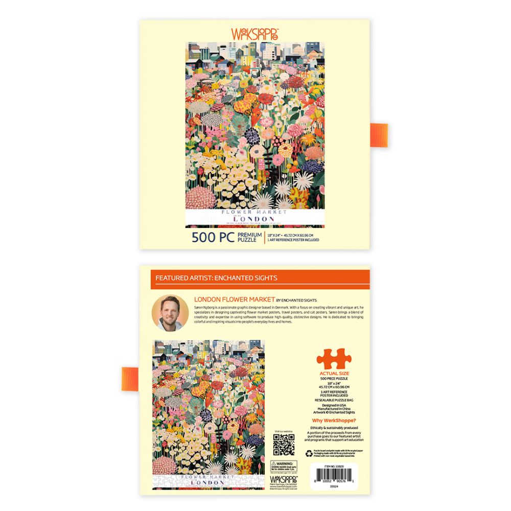 WerkShoppe 500pc Puzzle - London Flower Market