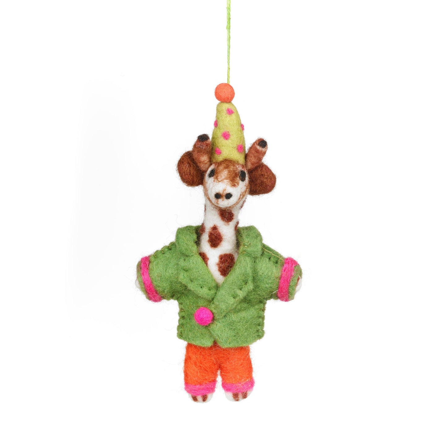 Handmade Felt Party Giraffe Safari Hanging Decoration