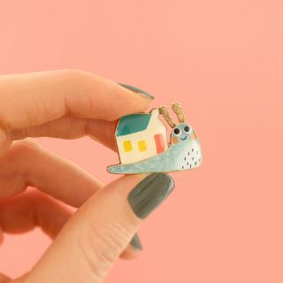 Taratata Jewellery - Sweet Home Snail Brooch