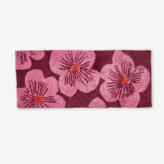 Bonnie and Neil Long Bath Mat - Jardin Pink