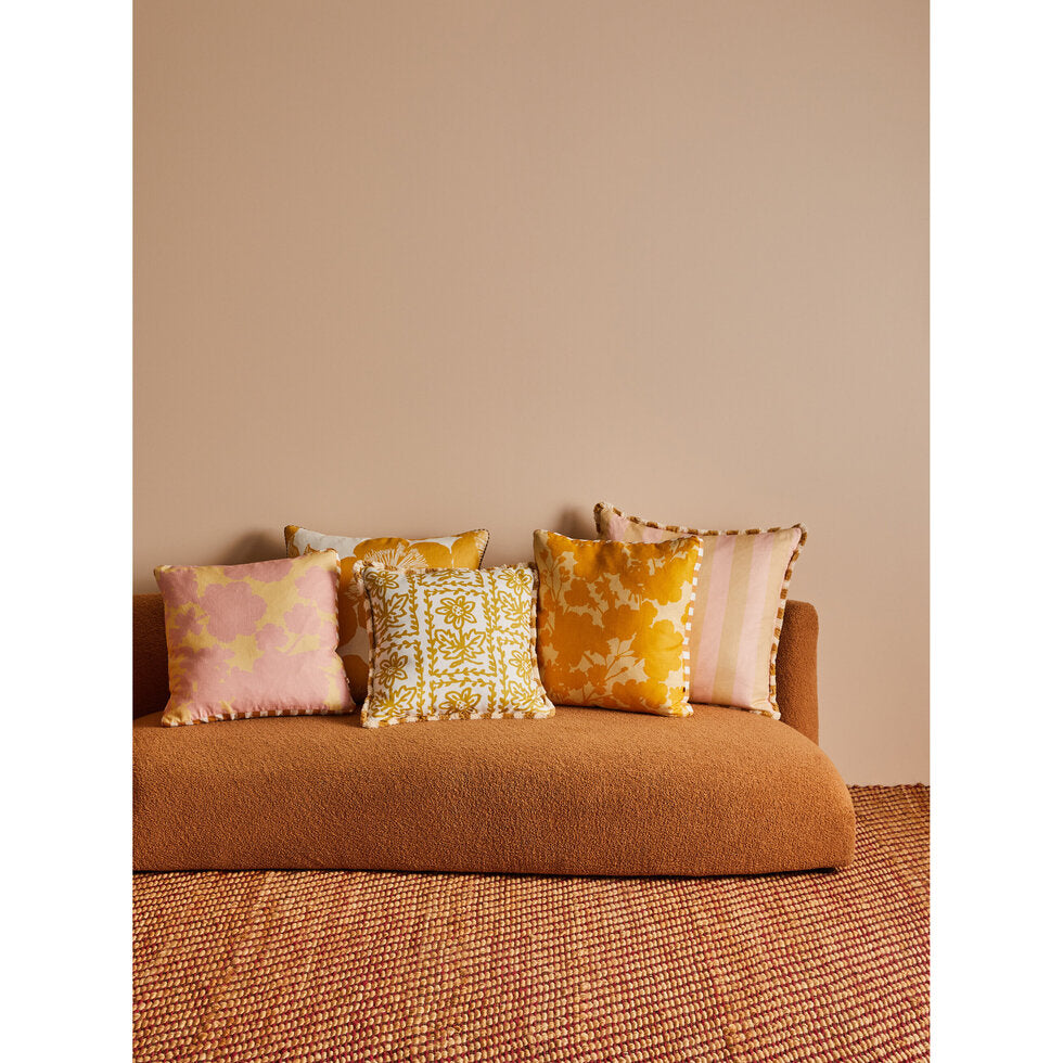 Bonnie and Neil Cushion - Geranium Butter