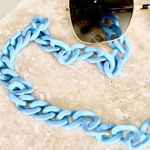 Salty Safari Sunglass Chain - Fruit Tingle Baby Blue