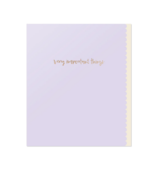 Emma Kate Co - Very Important things | Signature Notebook