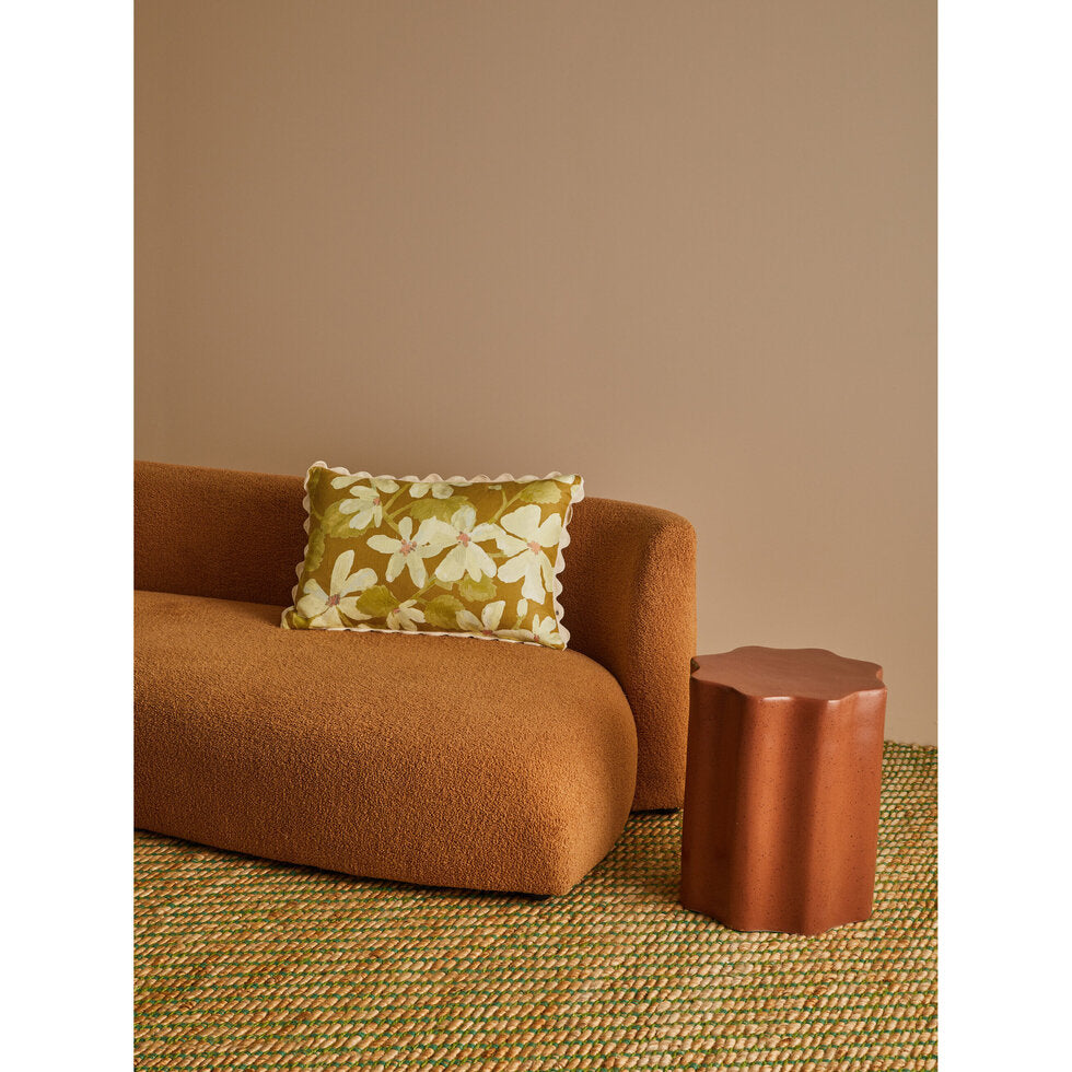 Bonnie and Neil Cushion - Violet Mustard