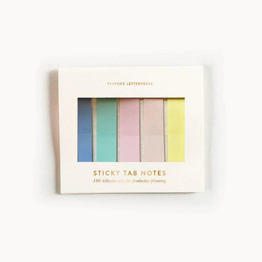 Bespoke Letterpress - Sticky Tab Notes Summer