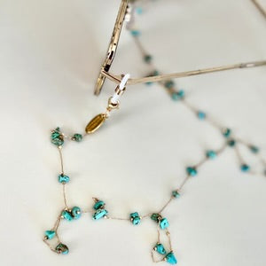 Salty Safari Sunglass Chain - Delicate Aqua Rock