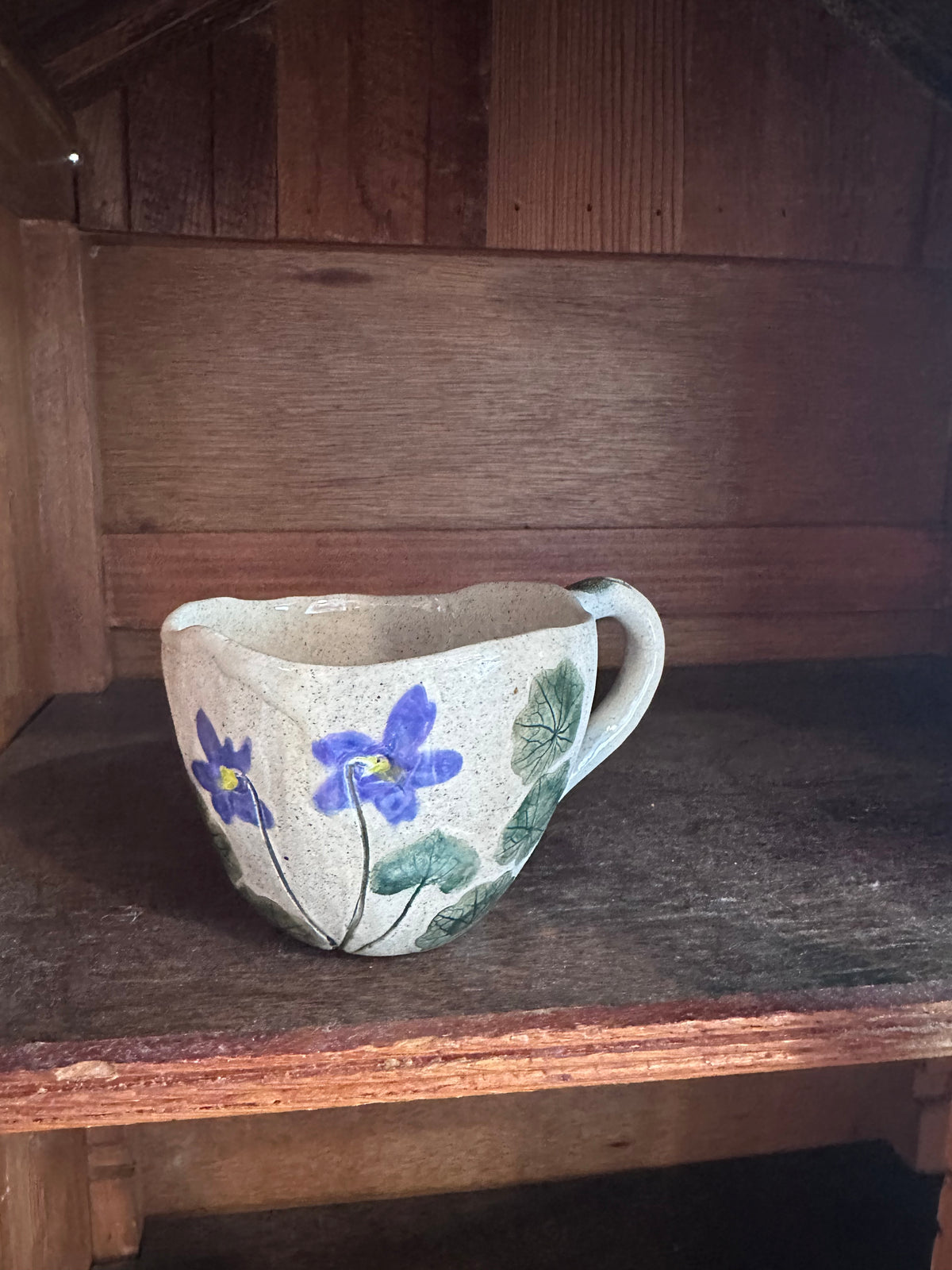 Handmade Ceramic Violet Cup