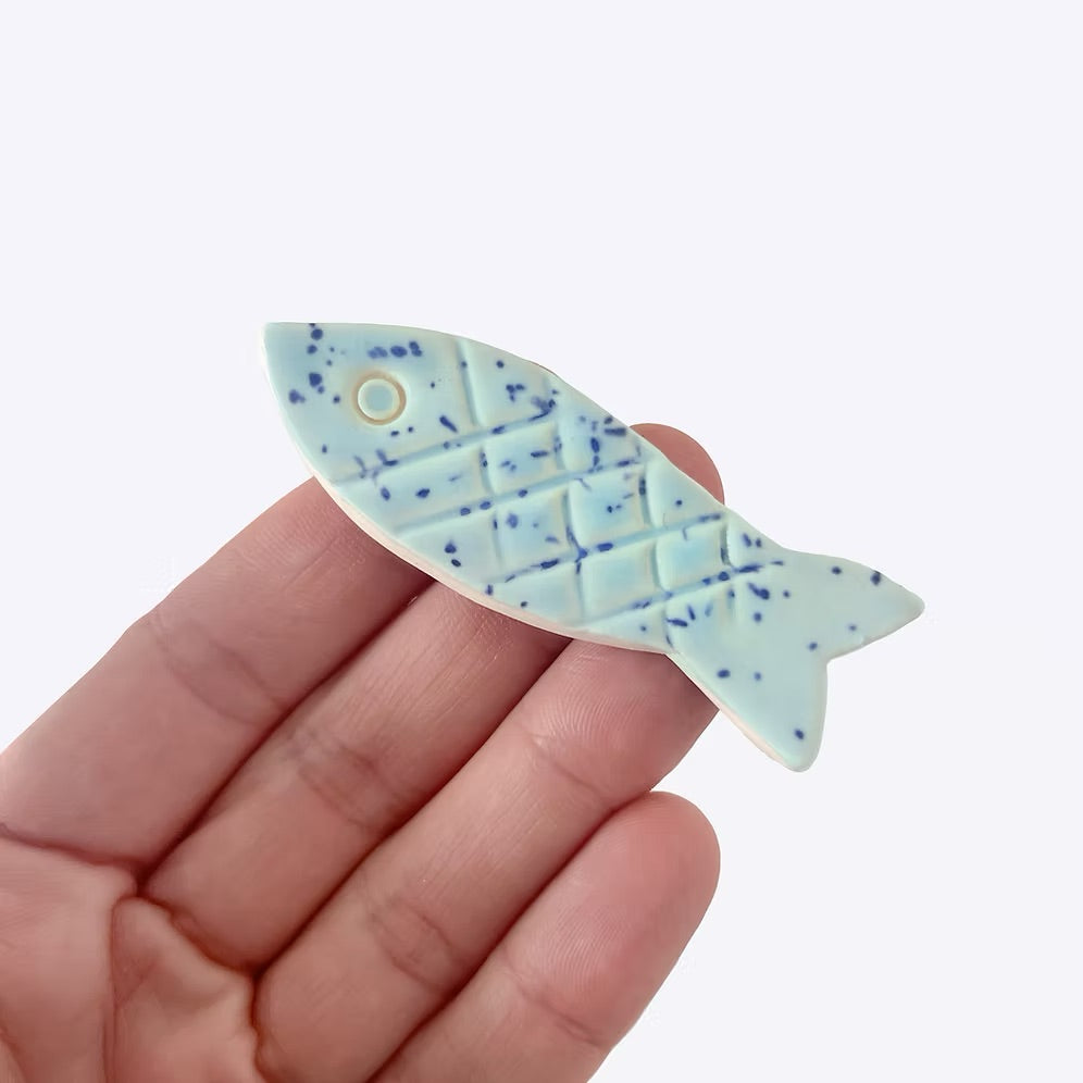 Togetherness Ceramic Brooch - Sardine