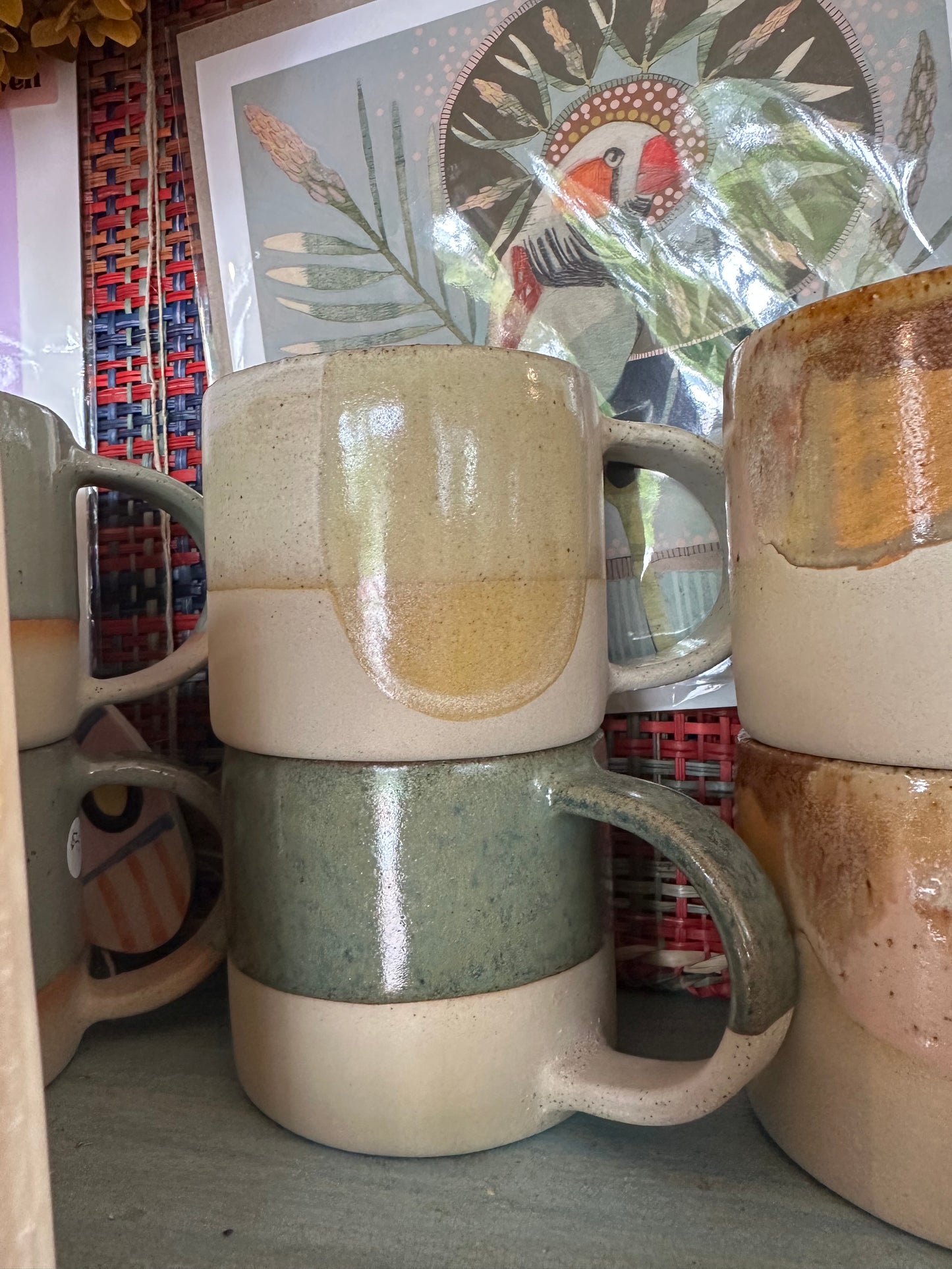 Kim Wallace Ceramic Short Mug - Sun Down