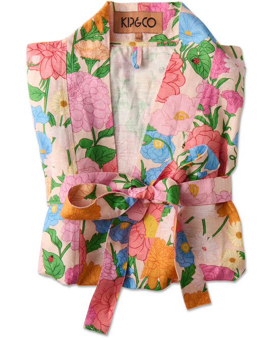 Kip and Co Linen Robe - Follow the Sun