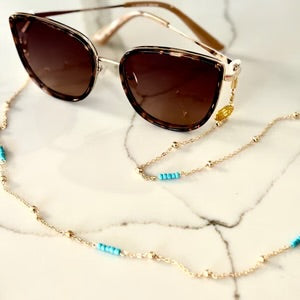 Salty Safari Sunglass Chain - A Touch of Turquoise