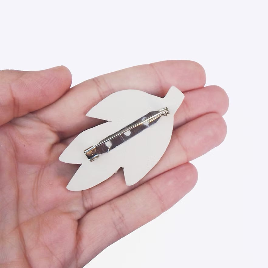 Togetherness Ceramic Brooch - Wattle