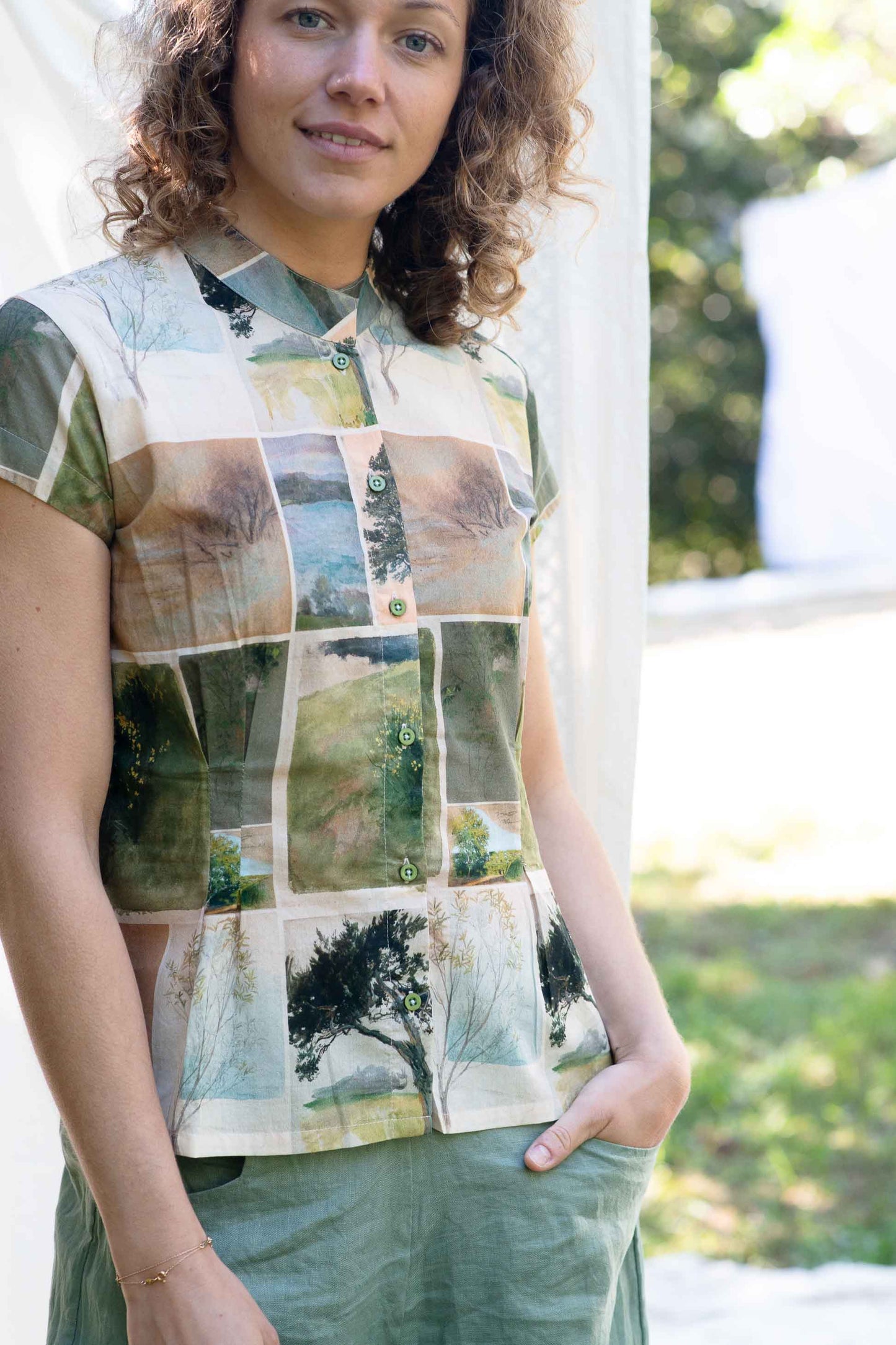 Lazybones Audrey Top - Nature Studies