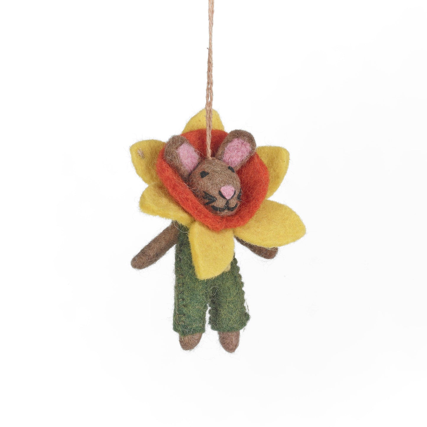 Handmade Felt Danni the Daffodil Bunny Decoration