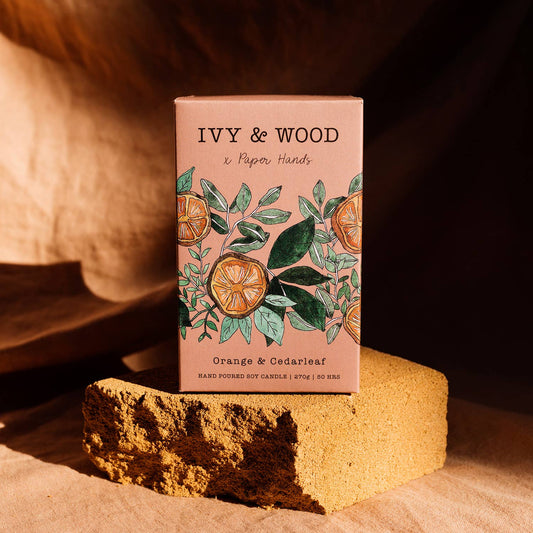 Ivy and Wood Candle - Orange and Cedarleaf