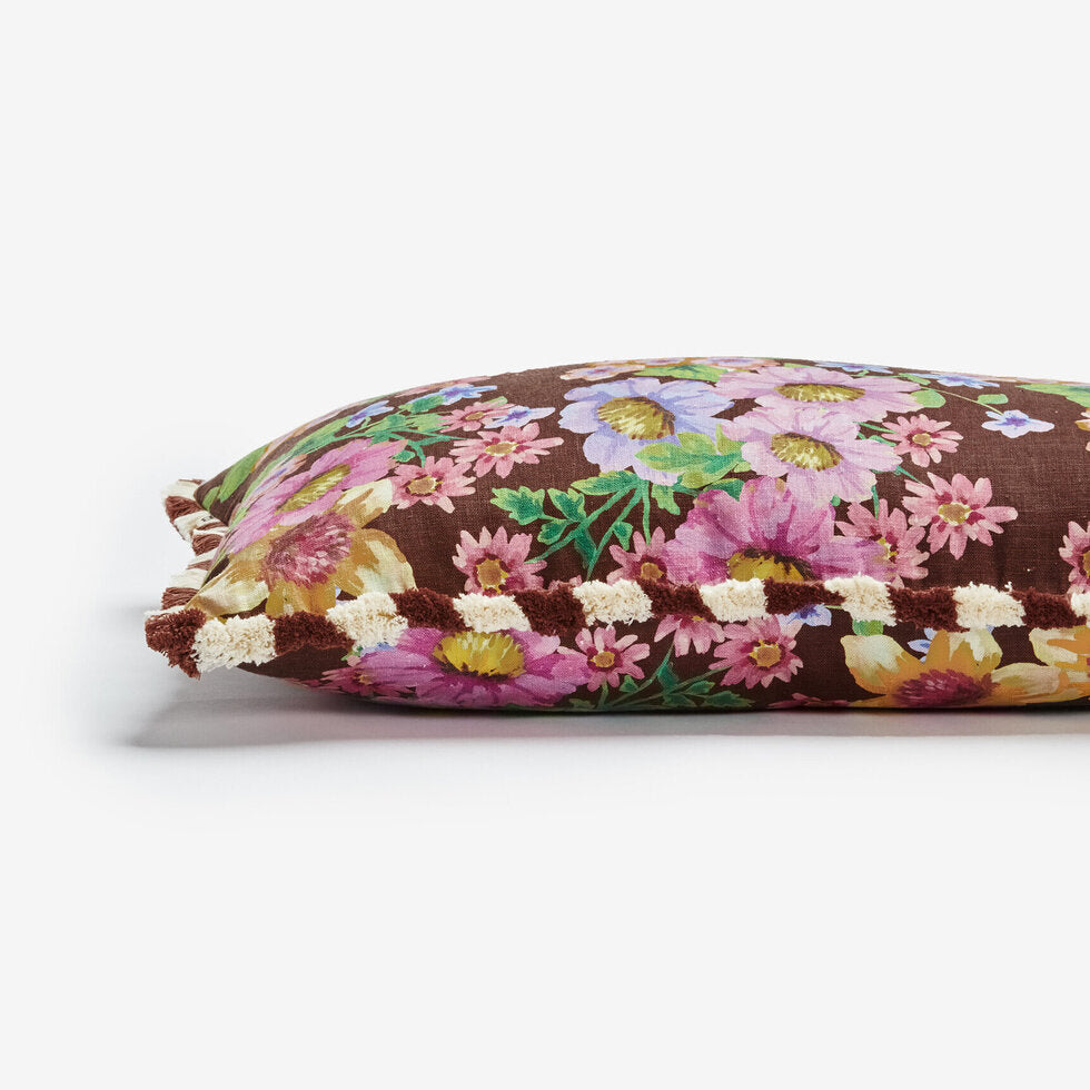 Bonnie and Neil Cushion - Buttercup Brown