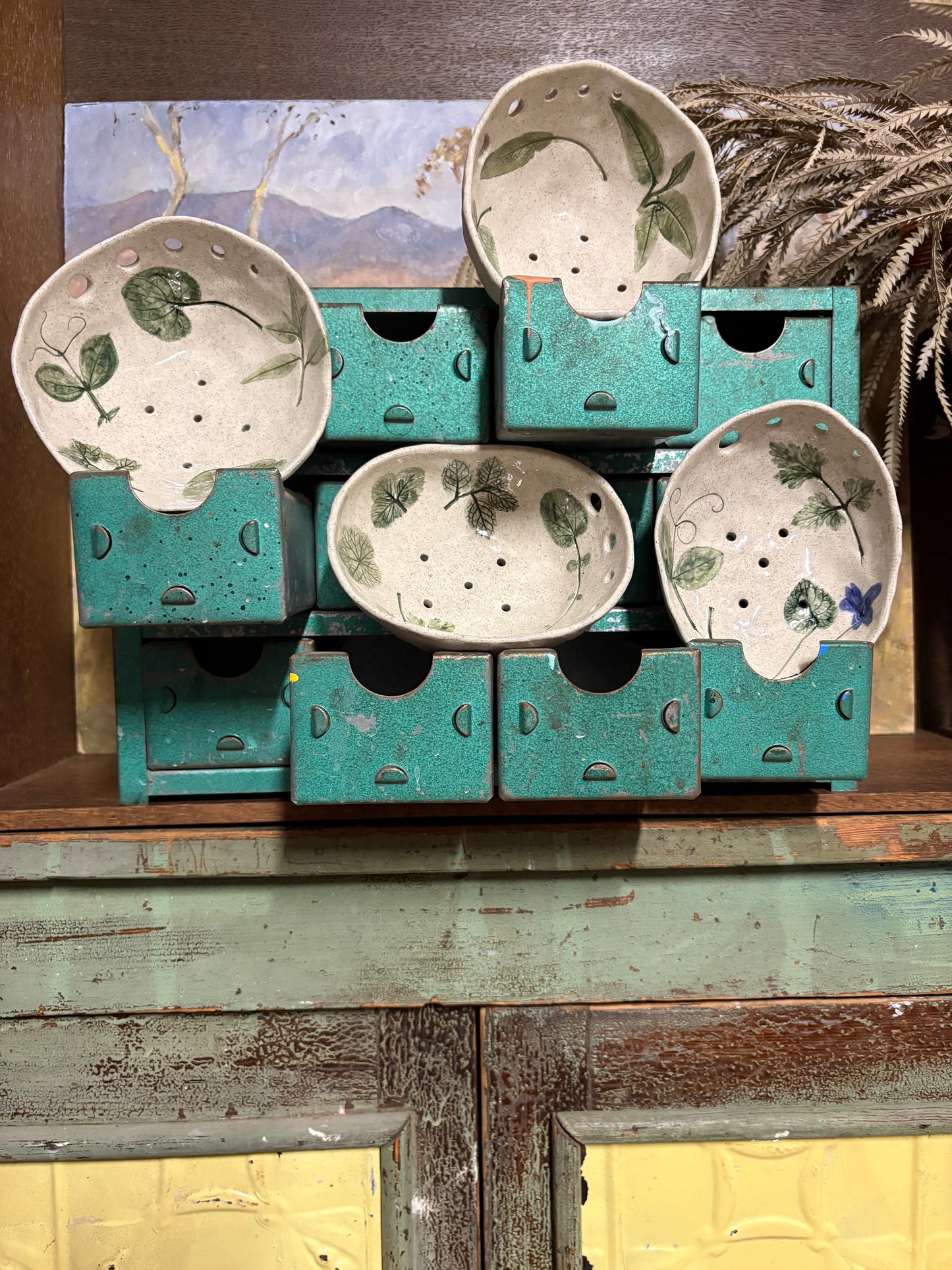 Handmade Ceramic Herb Bowls