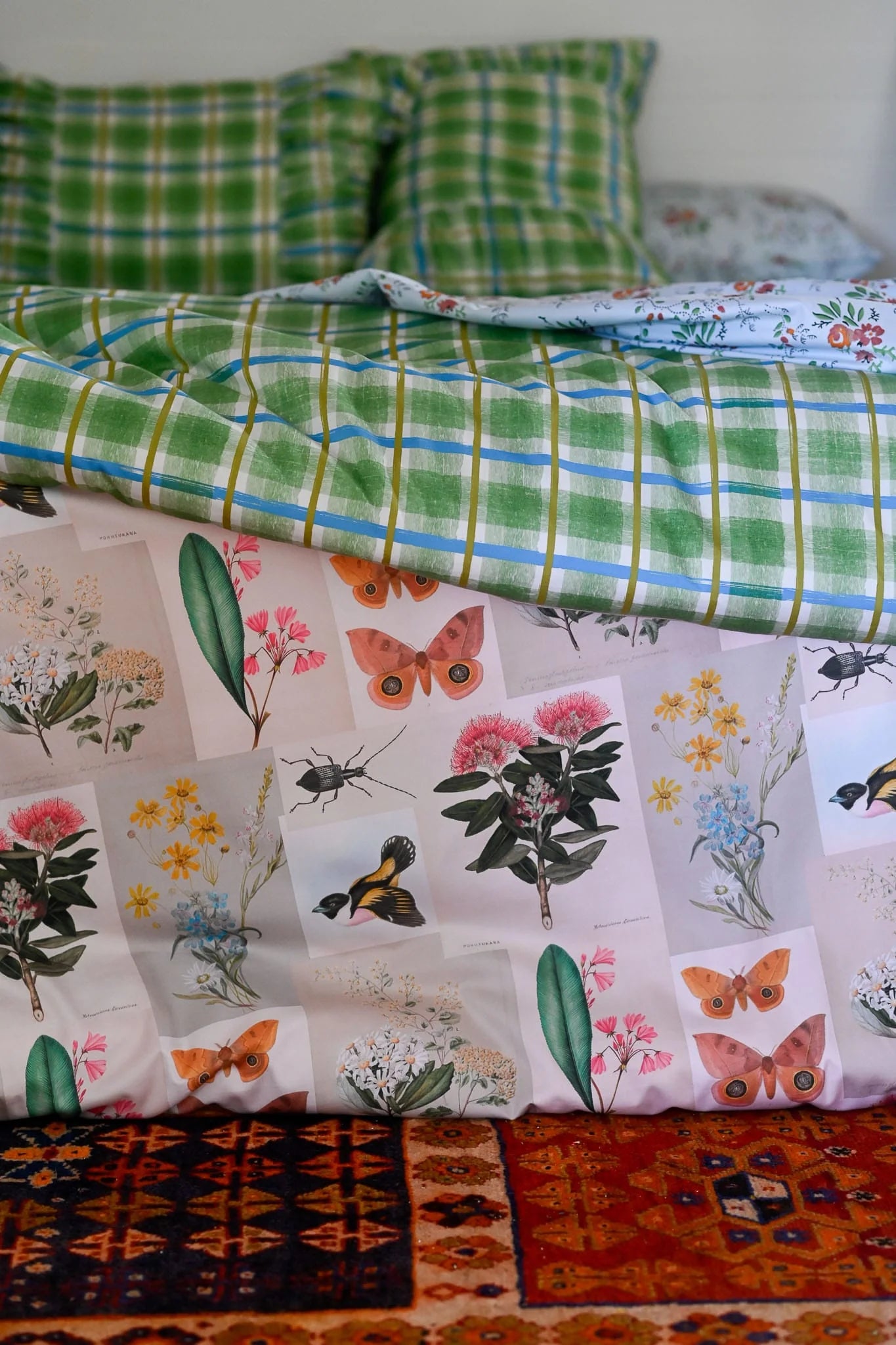 Lazybones Organic Cotton Duvet Cover - Natural World