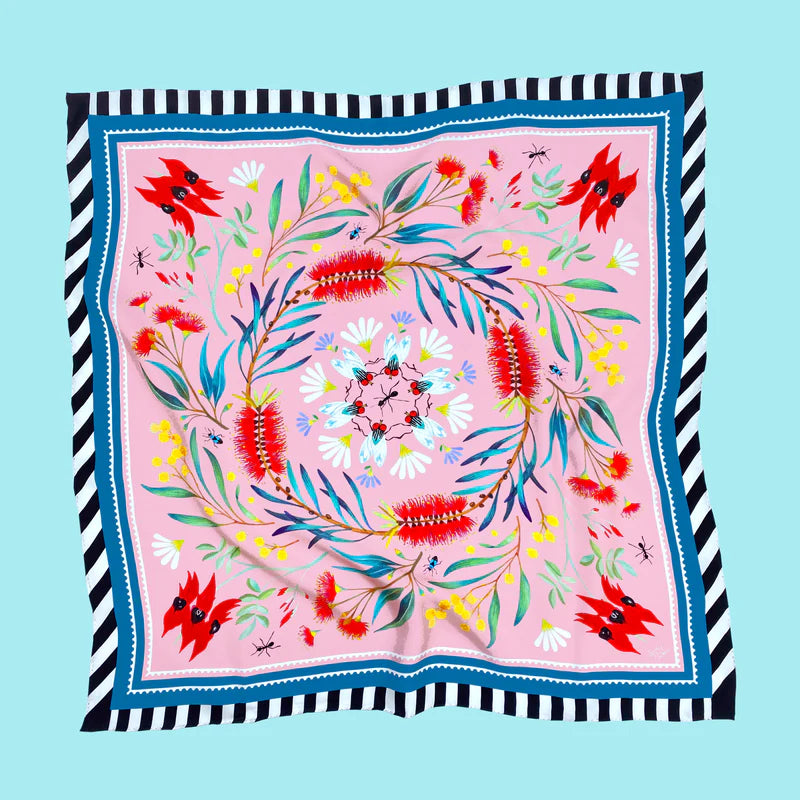Julie White Family Circle Silk Twill Scarf