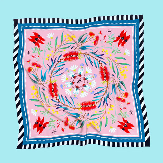 Julie White Family Circle Silk Twill Scarf