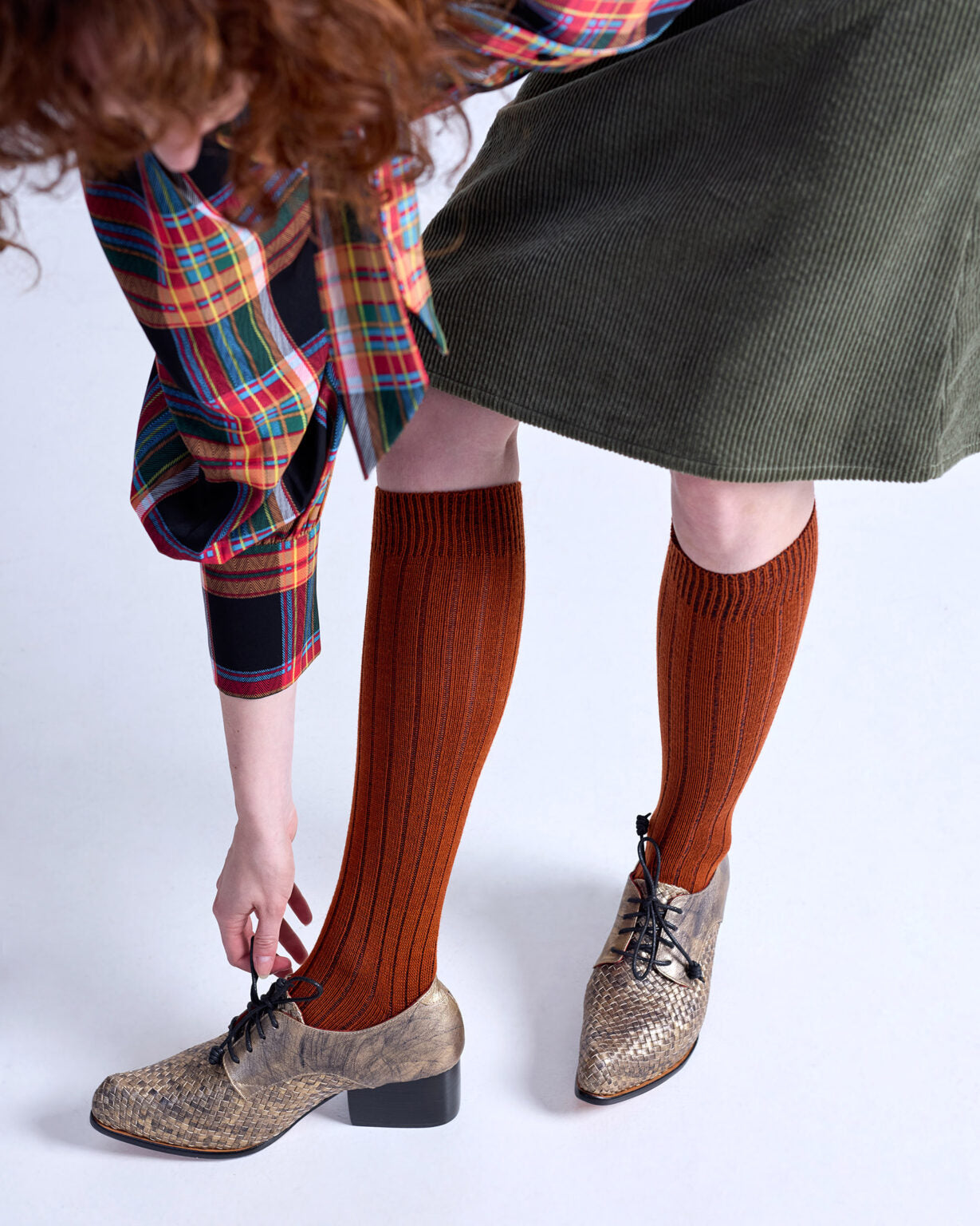 Tightology Long Rib Merino Wool Socks